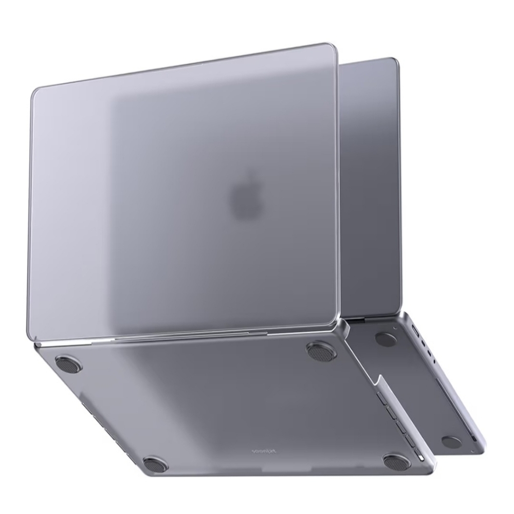 Soonjet MacBook Pro 14 Case Protective Hard Shell Laptop Cover Space Gray Clear
